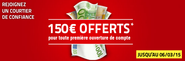 Bonus de 150€ offert avec XTB jusqu’au 06/03/2015 ! — Forex